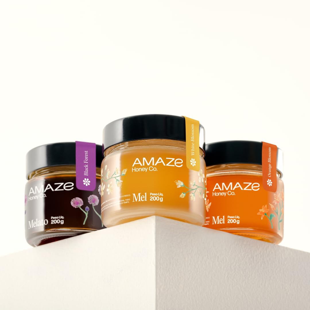 Kit Mel Gourmet Amaze Honey 3 Potes de 200g Coleção Honey