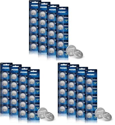 Image of PGSONIC 60 Pack CR2450 3V Lithium Coin Battery