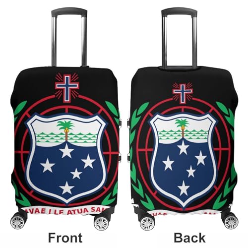 Coat of Arms of Samoa Luggage Covers Washable Travel Suitcase Cover Elastic Baggage Protector3