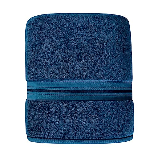 Serviette de bain en coton absorbant gris 34x75 cm pour couple - 2
