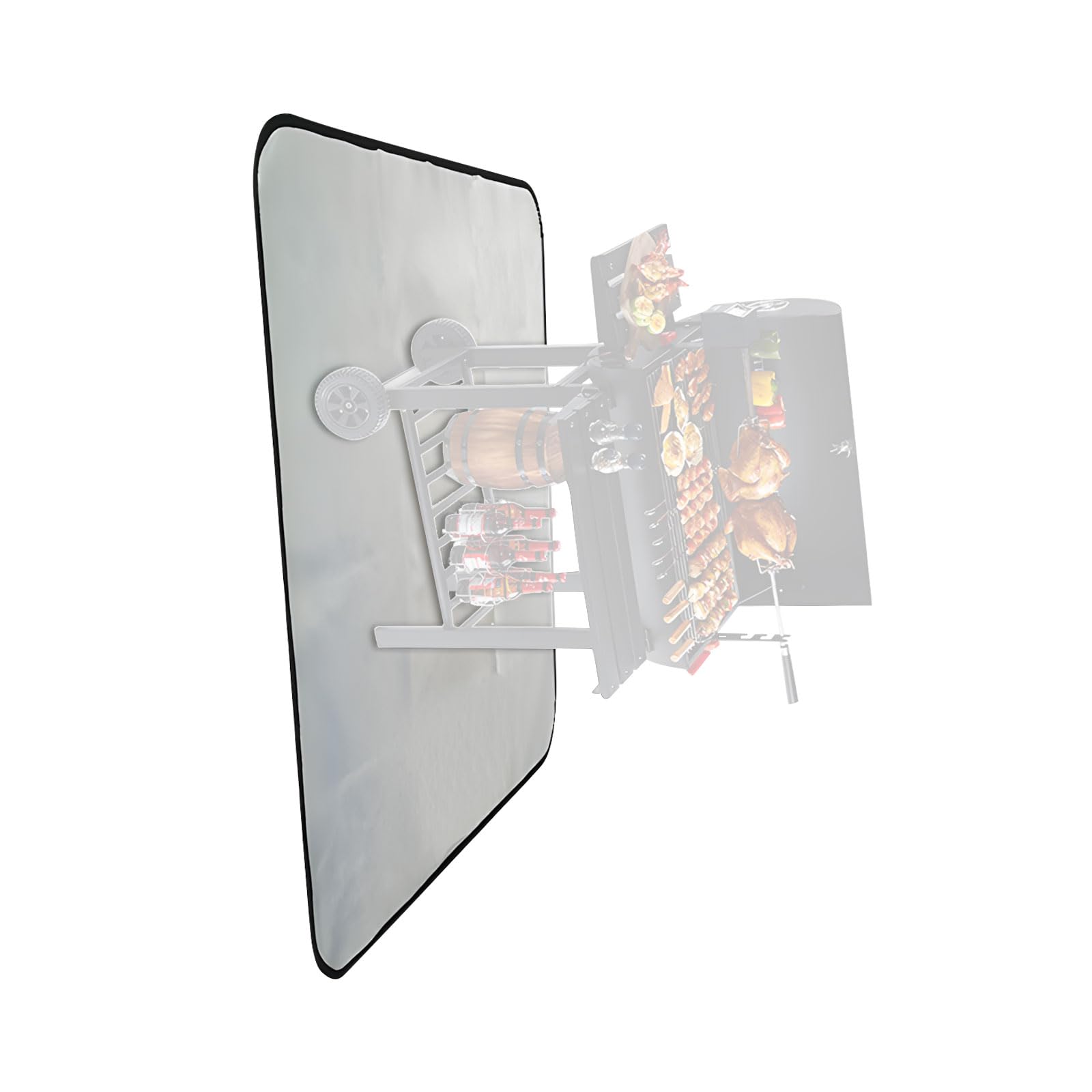 Tsophreniq 48inches Flameproof Grills Pad for Pit, Indoor Fireplaces Mat Pit Mat Under Mats for Outdoor Barbecue Bbq Mats for Outdoor