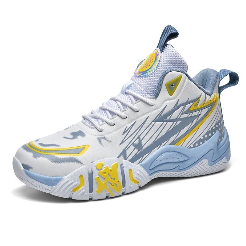 Zapatillas de Baloncesto Alto Unisex Acolchadas, Entrenamiento Casual