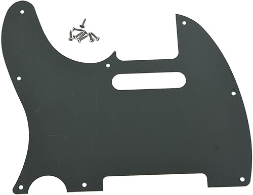 Miniatura 33 de KAISH 8 agujeros Tele Guitarra Golpeador TL Pick Guard Scratch Plate para Estados Unidos/México Telecaster/Tele Negro 1 Capa