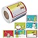 Hileyu 500 Piezas Navidad Sellado de Pegatinas Pegatinas Navideñas Etiqueta Adhesiva de Navidad Etiquetas Autoadhesivas de Navidad Pegatinas para Sobres Tarjetas Manualidades Decoración de Navidad