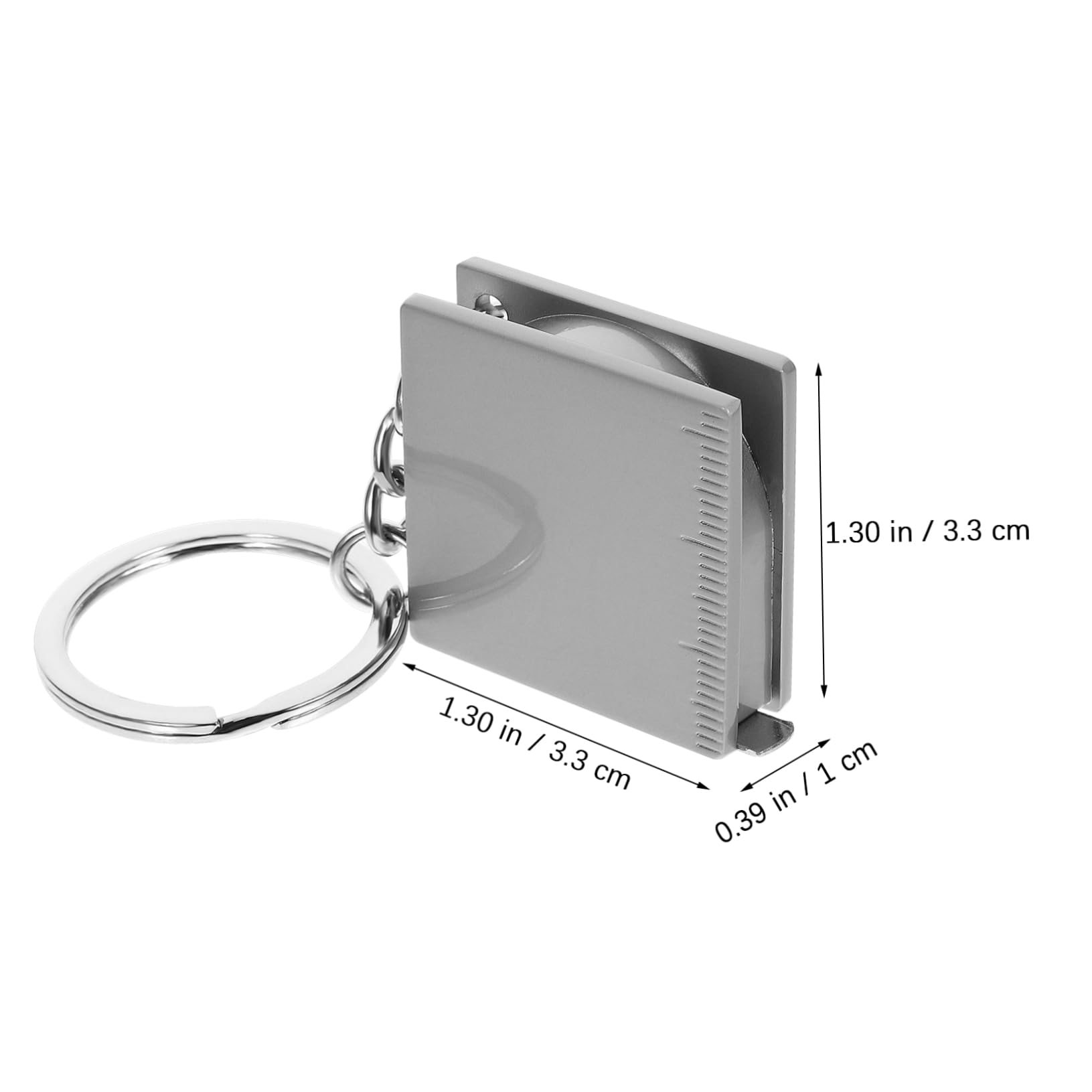 DOITOOL Lot De 3 Mini-mètres À Ruban Porte-clés Règle Mètre Ruban 1 M Outil De Mesure Portable De Haute Précision Pour Usage Domestique Et Extérieur 2 Pièces X 3