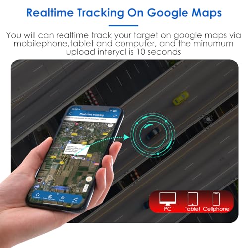 TKMARS Mini GPS Tracker Ohne ABO GPS Tracker Klein für Auto, Kinder, Koffer,1500mah