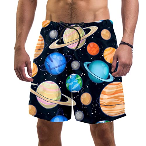Short de plage Lurnise planète pour hommes idéal pour les vacances d'été