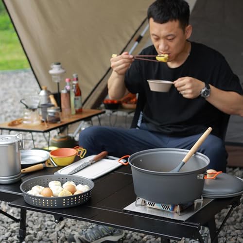 Ustensile de camping en alliage d'aluminium durable pour cuisson haute température - 4