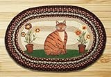 JaggedDesigns Folk Art Cat Oval Patch