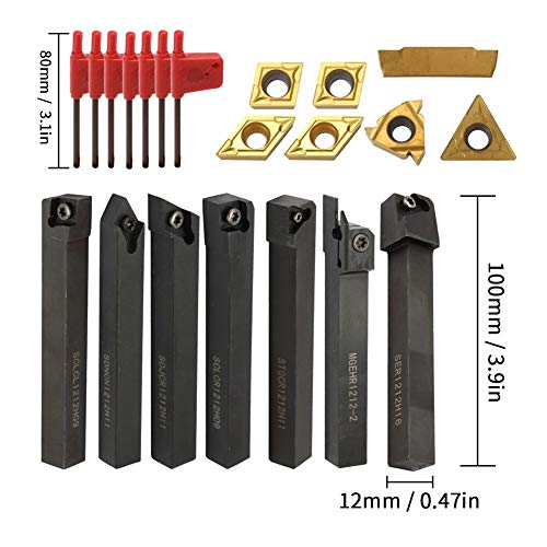 Portaherramientas para torno con 21 inserciones de carburo miniatura 2