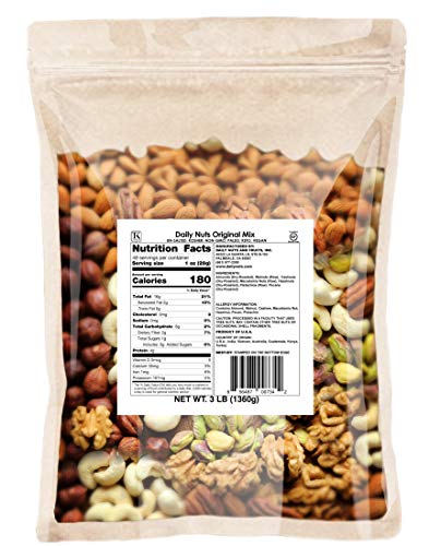 Daily Nuts Original Mix (Mixed Nuts - 7 Premium Tree Nuts) 3 LB