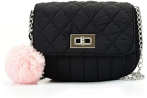 Cute Quilted Crossbody Purses for Teen Girls and Women