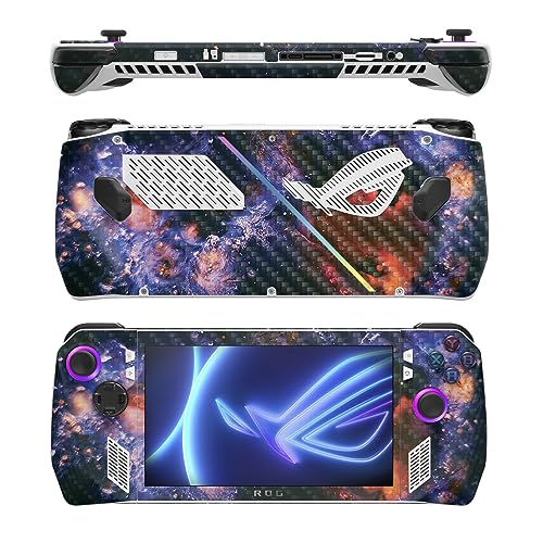 Image of MightySkins Carbon Fiber Skin Compatible with Asus ROG Ally - Andromeda | Protective, Durable Textured Carbon Fiber Finish | Easy to Apply, Remove, and Change Style