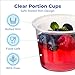 Fit Meal Prep 250 Pack 2 oz BPA Free Condiment Cups No Lids, Disposable Jello Shots Containers, Small Dipping Sauce Cups, Plastic Ramekins in Bulk, Stackable Souffle Cups for Sample, Portioning