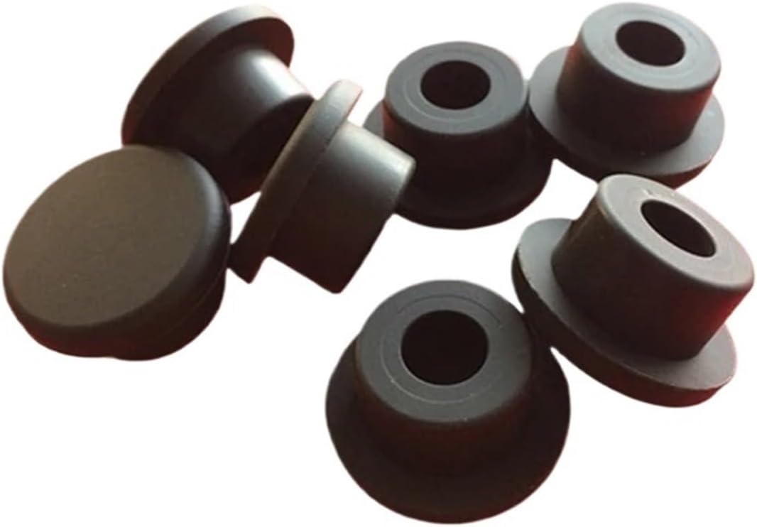10mm-29mm Black Inserts Soft Sealing Stopper Silicone Rubber Plug Hole End Caps Shock-absorbing Pad(5pieces,A 13mm)