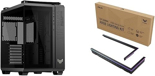 Vista 29 de ASUS TUF Gaming GT302 ARGB ATX Chasis de PC semitorre Cuatro ventiladores ARGB de 140 x 28 mm para alto flujo de aire y presión estática, panel