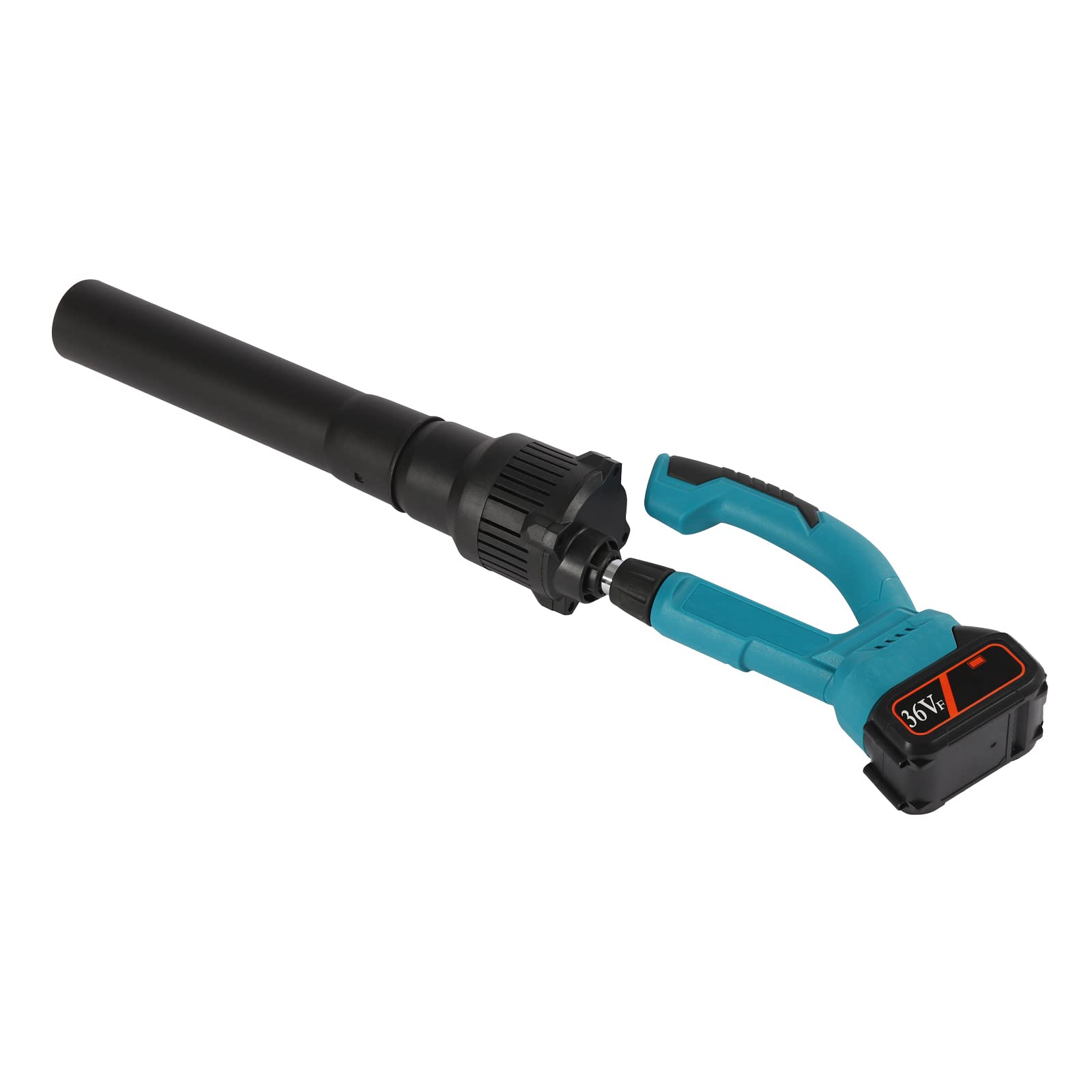 Soplador de hojas con batería de 21 V con barra telescópica de acero inoxidable, 5 marchas, batería ajustable con batería de litio de 15.000 mAh, soplador eléctrico de hojas con para cuidado del