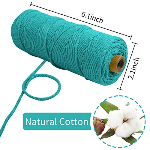 LEREATI Macrame Cord 2mm x 100m, Thick Macrame Rope Natural Cotton Rope Craft String - Image 2
