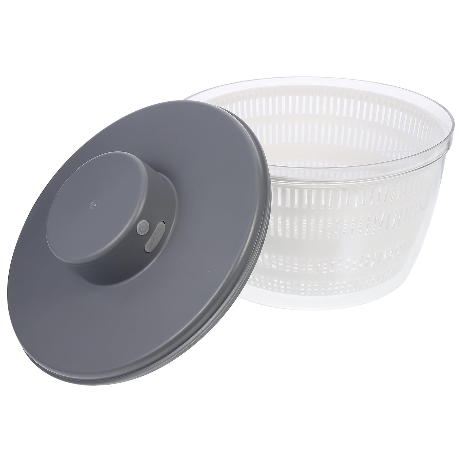 Ipetboom Secador Eléctrico de Verduras y Ensaladas Capacidad de 3l, Cesta de Filtro de Cocina en Pp, Drenaje Eléctrico que Evita Salpicaduras para Uso en Cocina Doméstica y Hotel