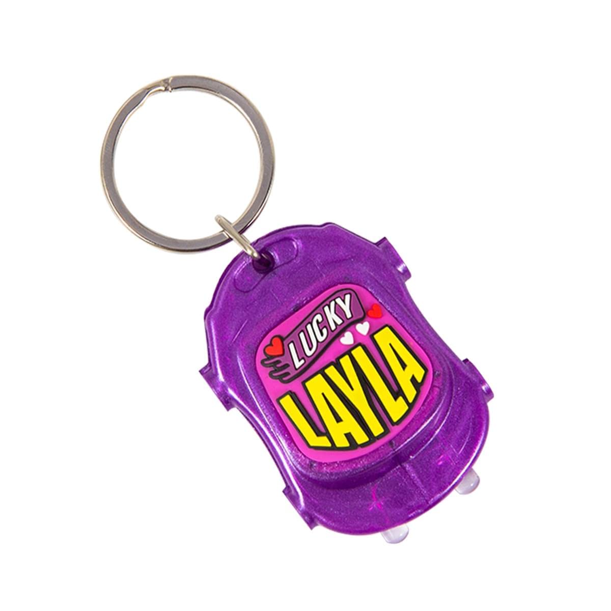 Personalised Keyring Twin Turbo Torch (Layla)