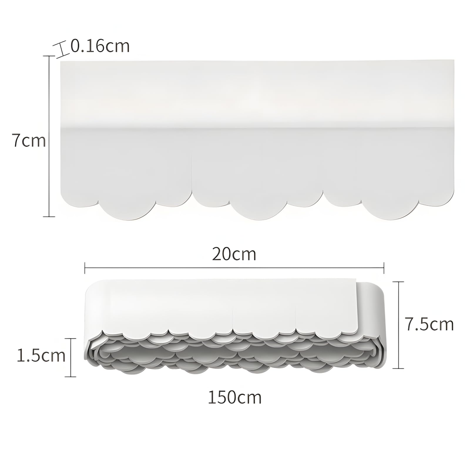 Ruban Adhésif Imperméable Autocollant pour Sol de Toilettes, Cuisine, Salle de Bain - Anti-Humidité et Moisissure (1.5 m)