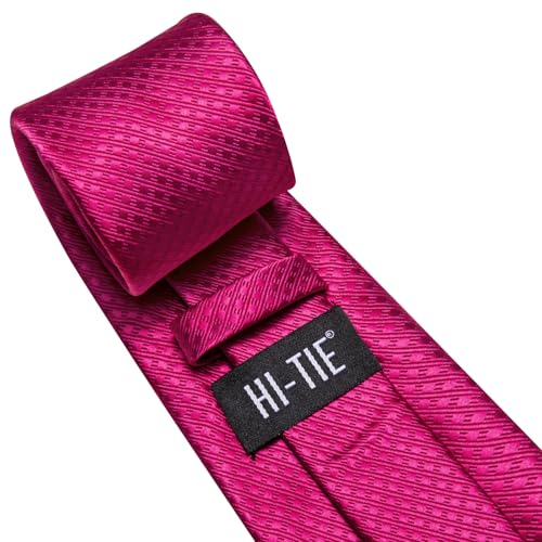 Image of Hi-Tie Men's Silk Ties Formal Woven Classic Necktie Pocket Square Cufflinks Lapel Pin Set Wedding Business