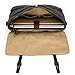 Tocode Large Messenger Bag for Men, Vintage Waxed Canvas Satchel Leather Briefcases Crossbody Shoulder Bags, 15.6 inch Computer Laptop Bags Water Resistant Travel School Work Bag Black