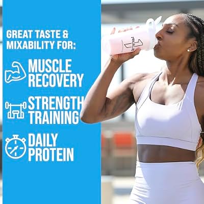 Rule 1 Proteins Whey Protein 24g Fast-Acting Protein from All-Whey Sources with Naturally Occurring EAAs & BCAAs for Workout Recovery or Anytime Use (2 Pounds, Chocolate Peanut Butter)