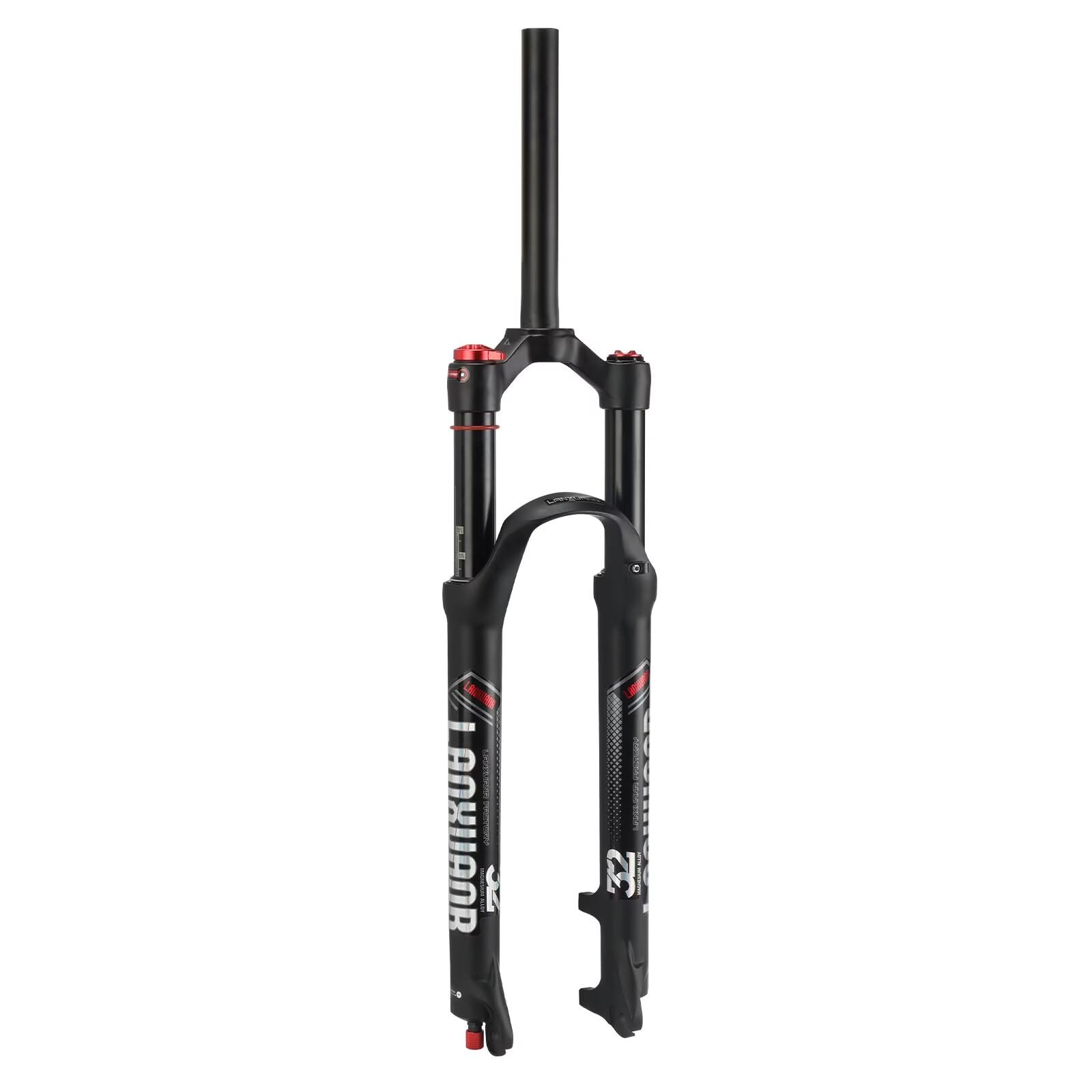 LANXUANR 26/27.5/29 Inch Magnesium Alloy Bike Fork Rebound Adjustment,1-1/8inch*220mm Straight/Tapered Tube,9mm QR*100mm,Disc Brake,Mountain Bike Suspension Forks