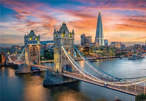 Puzzle 1500 pièces : Londres au crépuscule Clementoni Puzzles - vue 4