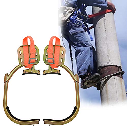 Piques d'escalade réglables C avec boucle de pied pour électricien et élagage