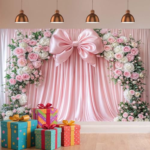 Fondo Fotográfico Rosa Moño 10x8 ft miniatura 5