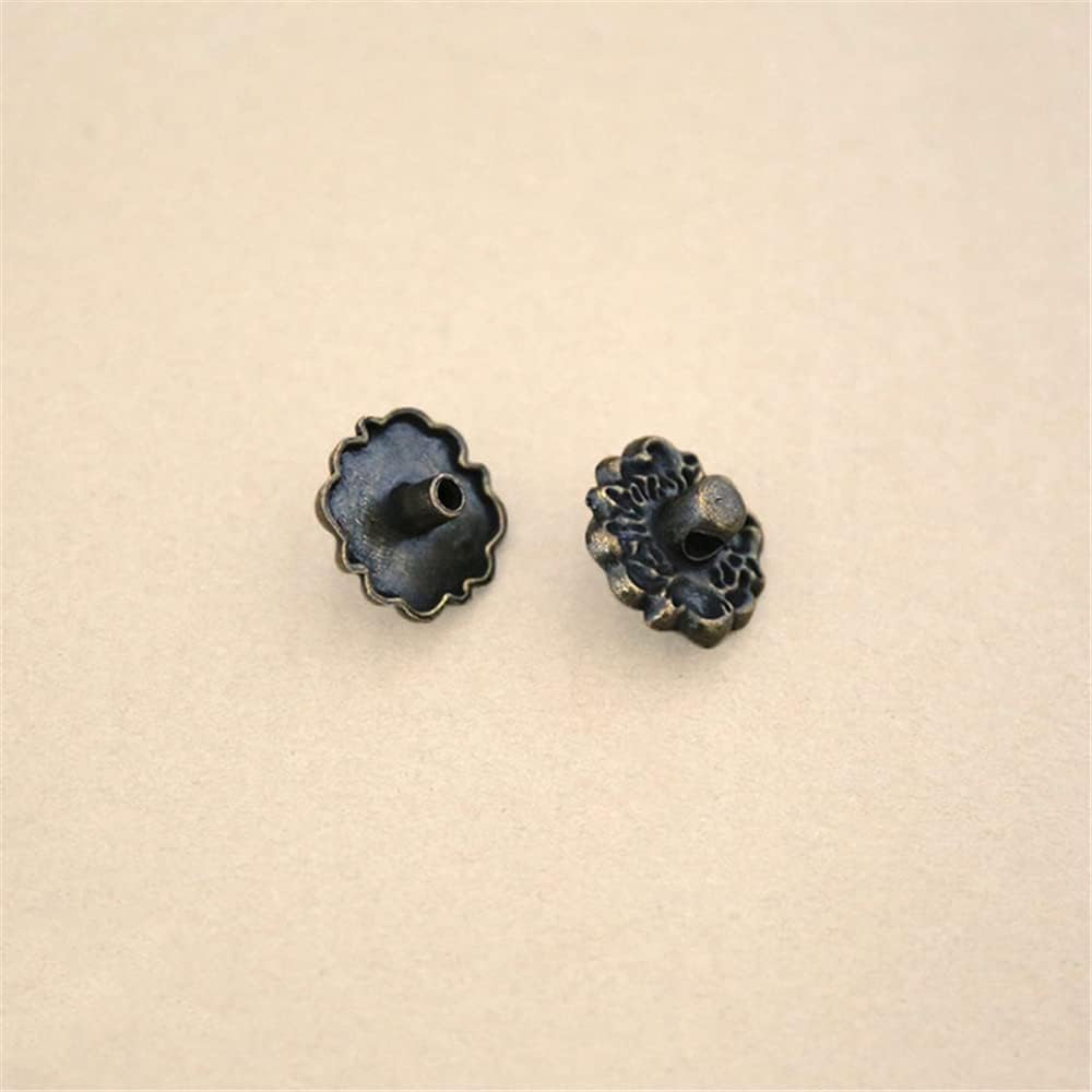 Antique Drawer Pulls Cabinet Door Coffee Table Small Hanging Pull Zinc Alloy European Chinese Furniture Accessories Double Hole Bronze Handle Hole Distance 96mm (10)