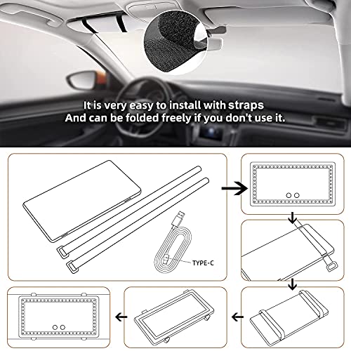 Vanexiss CGL-CAR MIRRORS Sun Visor Vanity Mirror thumb #5
