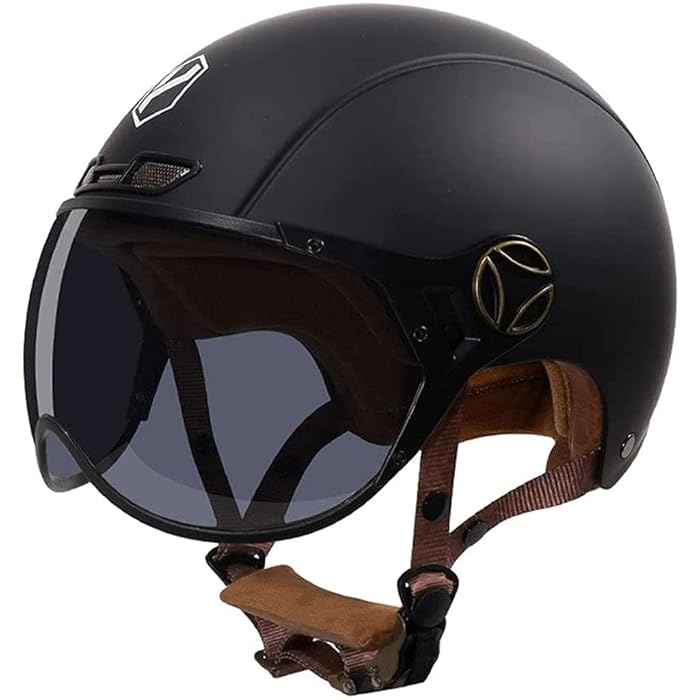 Buy Retro Motorcycle Half Helmet Vintage German Style Motorcycle Helmet