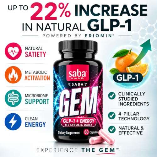 Saba GEM Metabolism & Gut Health Support