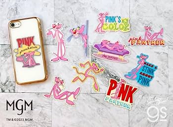 Amazon | ピンクパンサー ダイカットステッカー 立ち アニメ