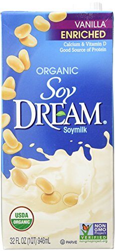 SOY DREAM Enriched Vanilla Organic Soymilk, 32 fl. oz. (Pack of 6)