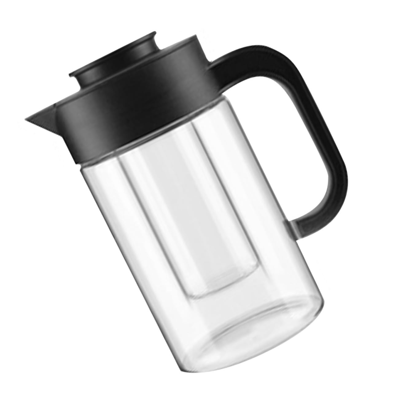 SHOWERORO Jarra De Agua De Vidrio Mango Hervidor De Té Para Bebidas Frías y Calientes Jarra Transparente Para Uso Diario y Fiestas