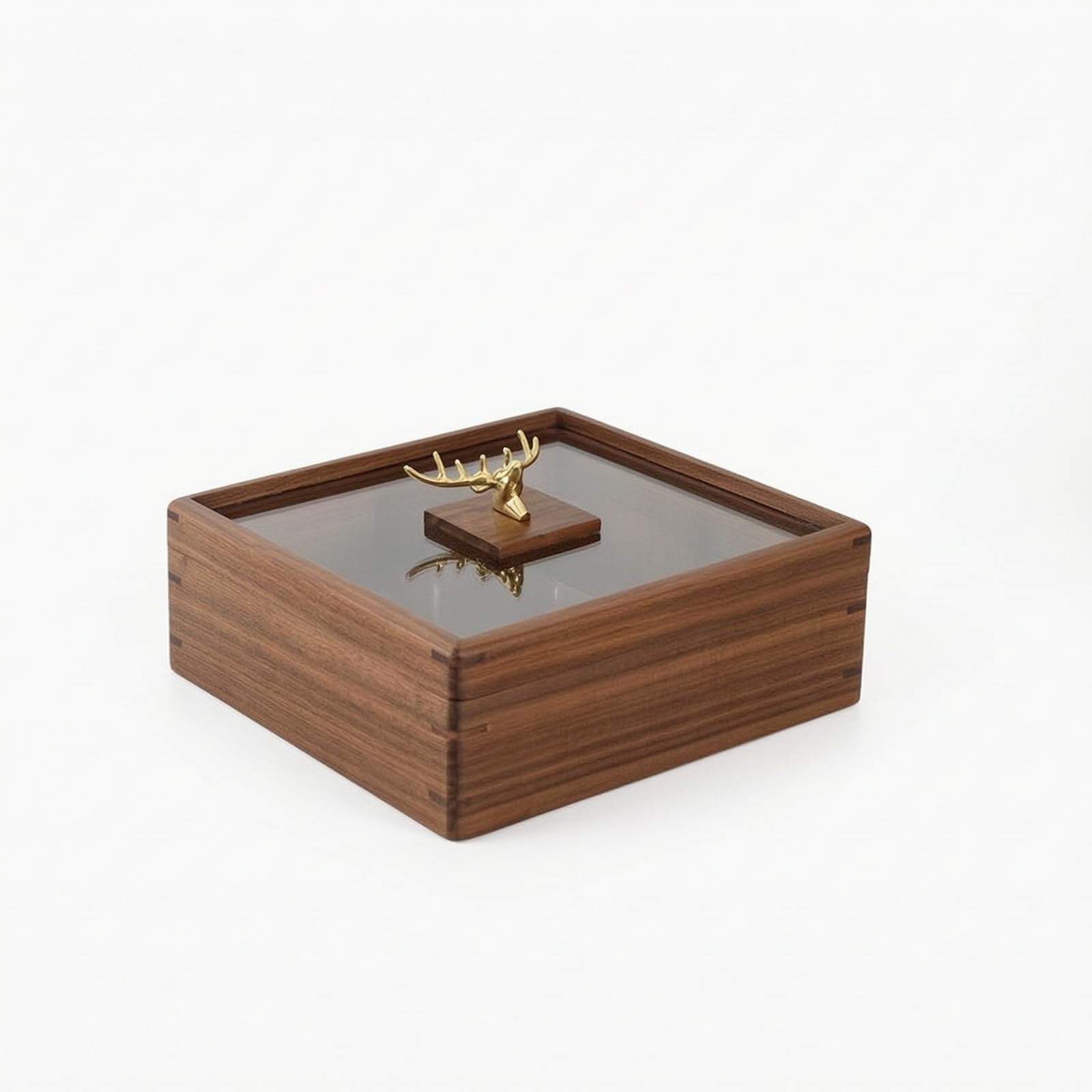 Scatola Portafrutta con Divisori Stile Cinese Moderno Scatola in Legno con Coperchio Ermetico Contenitore per Del Tè, Tre Strati