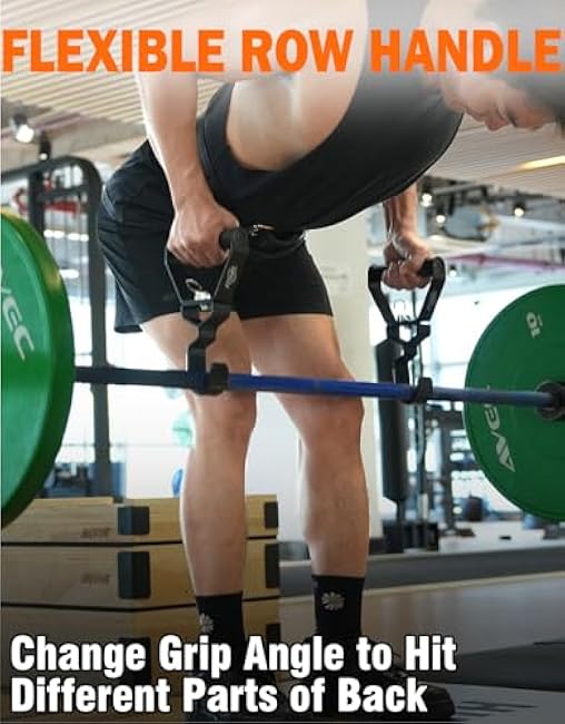 Fitarc Neutral Grip Pull Up Handles, Wrist Shoulder Elbow Friendly, 12 Angle Adjustable Lat Pulldown Handle Rowing Grips, 2Pcs, Patented