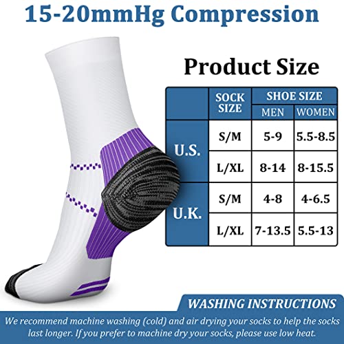 Image of Copper Compression Socks (3 Pairs), 15-20 mmhg is BEST Athletic & Medical for Men & Women, Running, Flight, Travel, Nurses - Boost Performance, Blood Circulation & Recovery