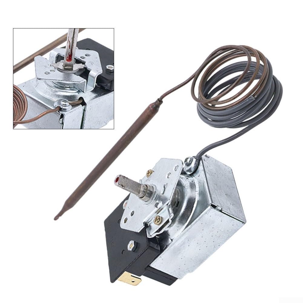 Adatto per modelli Robertshaw, 22A Rating, max 606F, regolazione precisa, compatibile con gas elettrico | Robusta struttura in metallo, resistente al calore, lunga durata, finitura argento, resiste ai rigori
