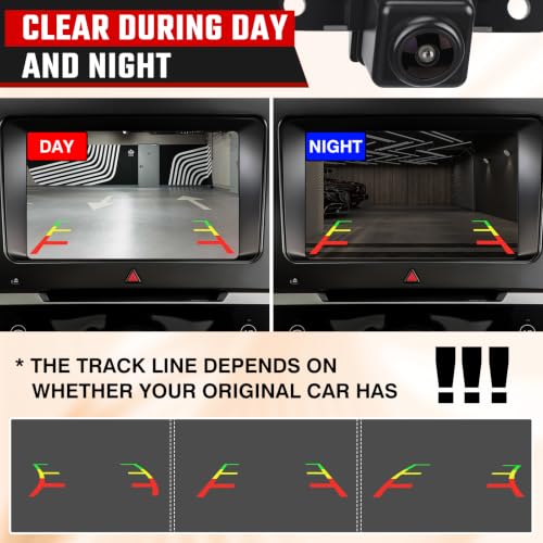 Image of Front View Camera Bumper Grille Camera OE: 284F1-4BA0A 284F1-4BA1A, Compatible with 2014-2016 Nissan Rogue 2.5L L4 Murano 2015-2019 3.5L V6