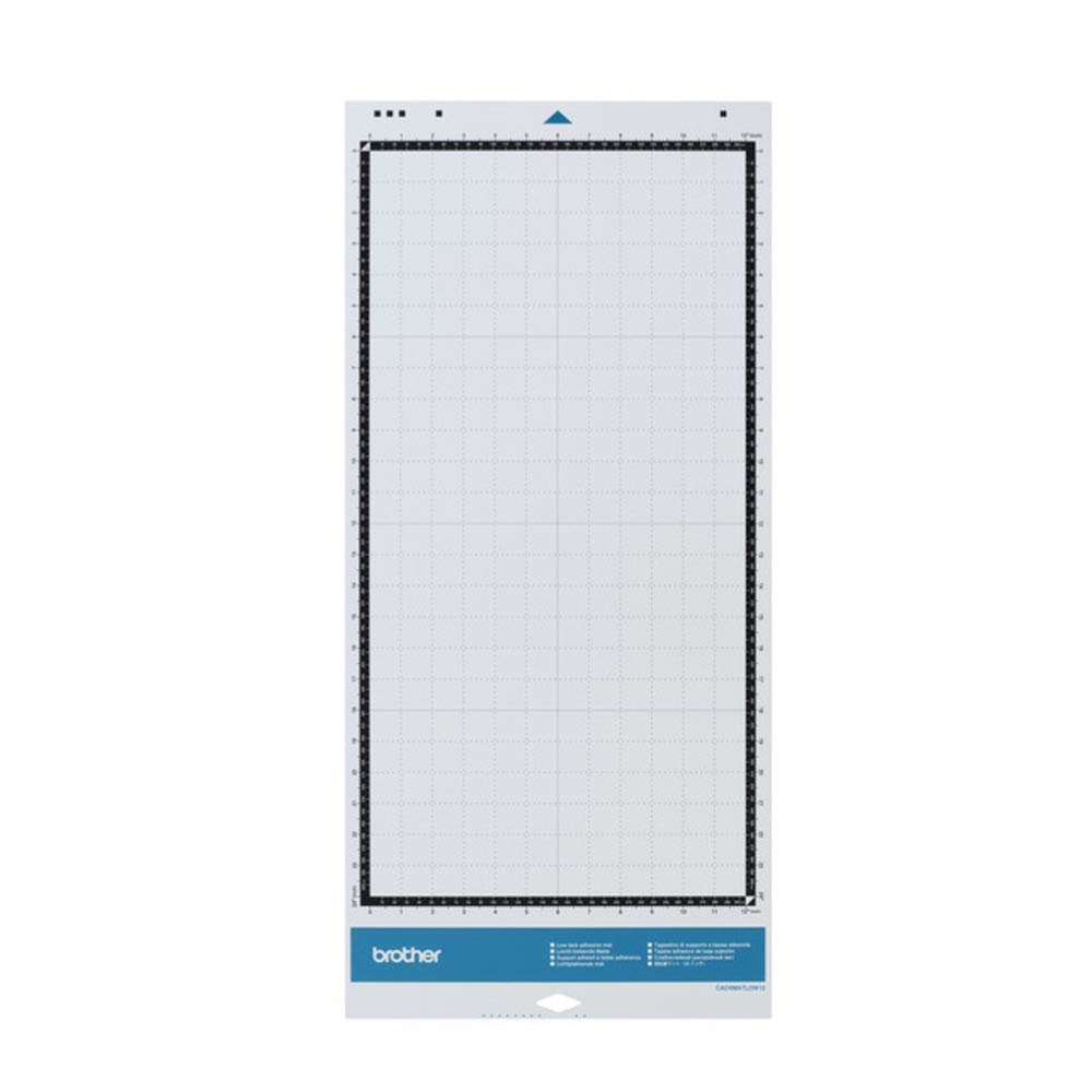 Brother ScanNCut Mat CAMATLOW24, Large 12" x 24" Low Tack Adhesive for Thin and Delicate Materials, Replacement Accessory