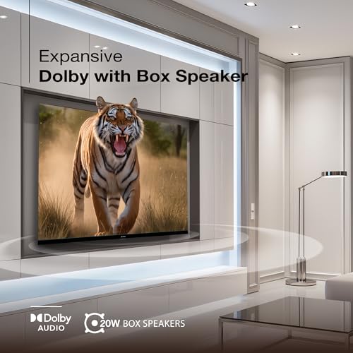 Image of SANSUI 109 cm (43) Full HD QLED Smart Google TV with HDR10, Dolby Audio, Bezel-Less Design, Built-in Chromecast & FloLED Panel JSW43FHG5Q (Black)