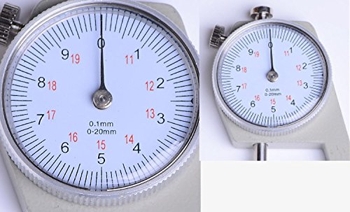 Calibrador de espesores con esfera para joyería, rango 0-20 mm, precisión 0,1 mm, marca TC, modelo TDC-20 miniatura 3