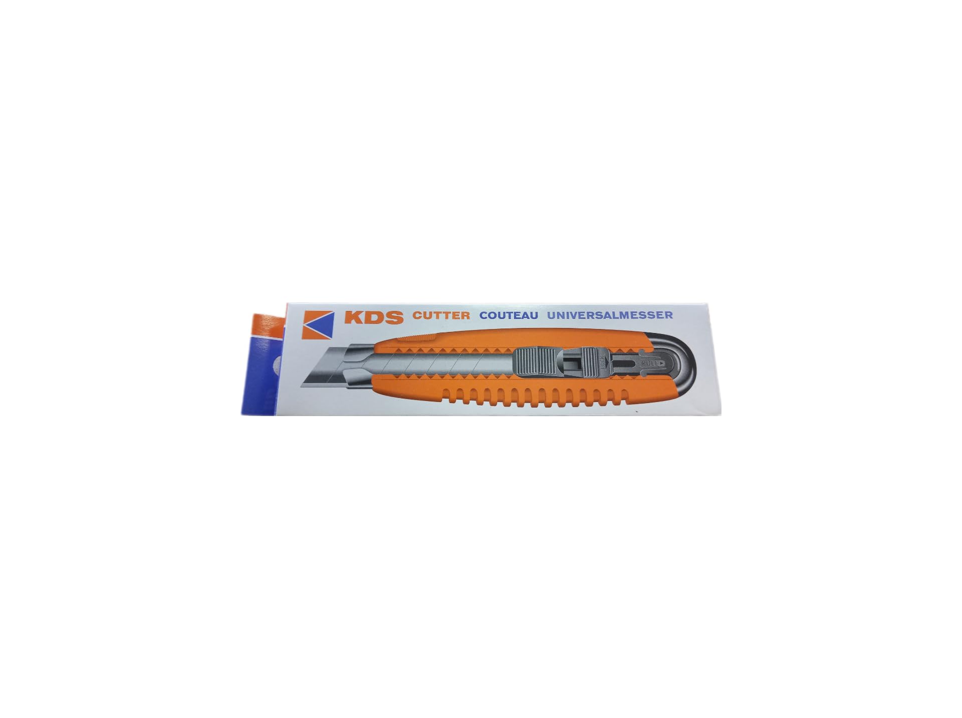 Cuttermesser KDS GC-401 + 50 Ersatzklingen 0,6mm/18mm Abbrechklingen extrem scharf und langlebig, Japanstahl