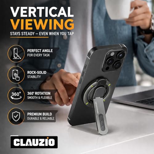 Image of 2026 Silicone Magnetic Suction Smartphone Holder 360 Reinforced 96LBS Ultra Suction Cup Mount for Mag-Safe Cellphone Holders for Car Gym Mirror Mount for iPhone & Android (Stand 360)