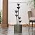 XBrand 35" Tall Silver Metal Sculptural Flower Multi-Tier Freestanding Water Fountain for Indoor & Outdoor Use, Decorative Garden Patio Backyard Water Feature
